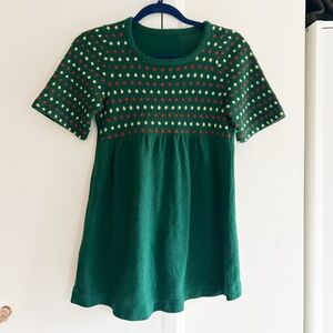 Vintage Holiday Christmas Polka Dot Sweater